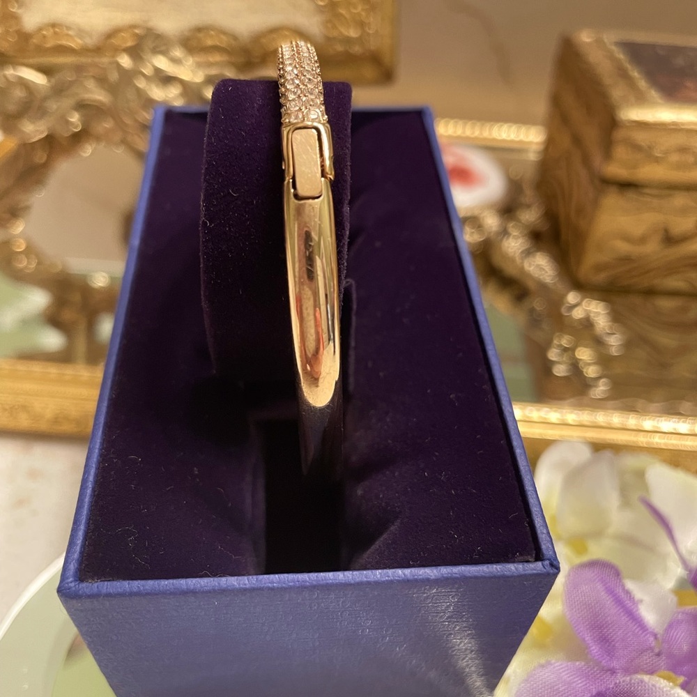 Swarovski Rose Gold Crystal Bangle - Picture 4 of 7